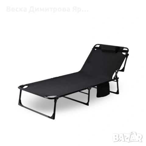 Сгъваемо къмпинг легло и градински шезлонг 2в1, снимка 5 - Градински мебели, декорация  - 53882628