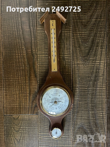 Стар уред барометър термометър гидрометър, снимка 3 - Антикварни и старинни предмети - 47085111