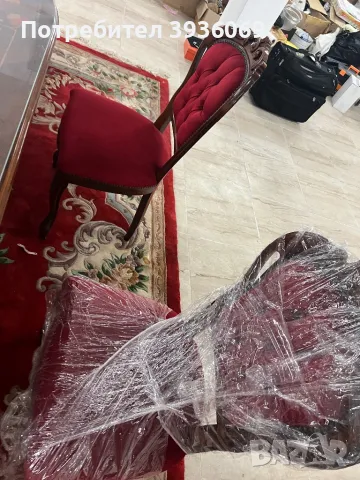 Дизайнерска маса и столове 6 бр., снимка 4 - Маси - 50301851