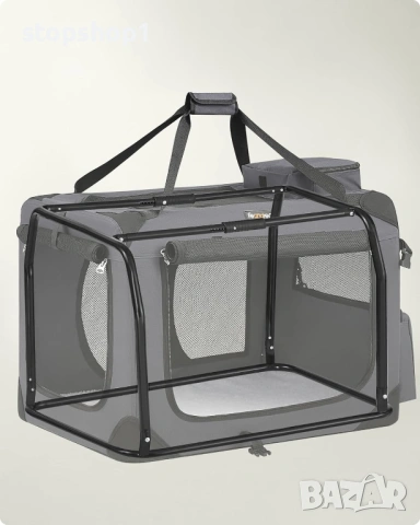 Сгъваема клетка за кучета Feandrea, клетка за транспортиране на кучета, размер L, оксфордска материя, снимка 6 - За кучета - 53770717