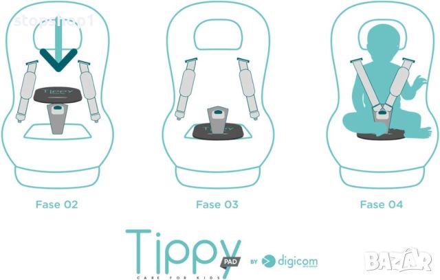 Смарт подложка за бебешко столче TIPPY PAD , снимка 4 - Други - 46244115