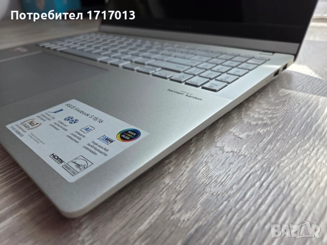 Asus vivobook s 15 M5506WA AMD Ryzen AI 9 365 / 32 GB / OLED, снимка 3 - Лаптопи за игри - 54270904