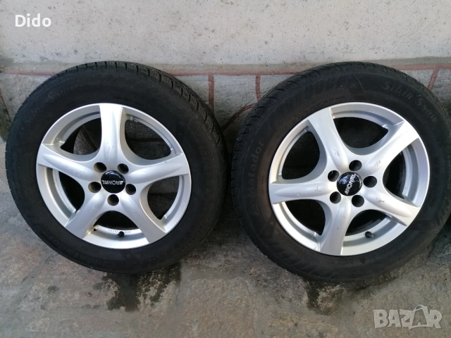 Продавам зимни гуми Мatador - 185/65/15 DOT19 с лети джанти 5х100, снимка 3 - Гуми и джанти - 51569359