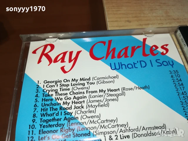 RAY CHARLES CD 0808251932, снимка 17 - CD дискове - 51301893