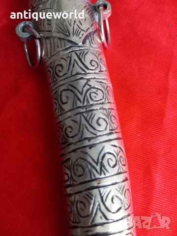 Сребърен Ханджар  Кумая ,Кама  Маркировка, снимка 3 - Антикварни и старинни предмети - 53128971