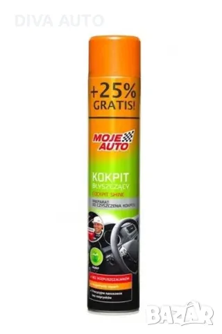 Голям спрей за табло/кокпит Moje Auto 750ml., снимка 1 - Аксесоари и консумативи - 48657269