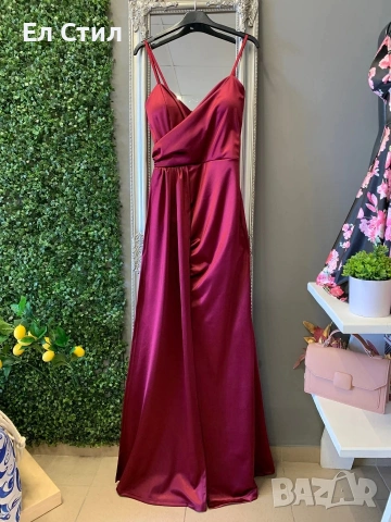 🌹Дамска рокля ,Сатен., снимка 3 - Рокли - 53962673