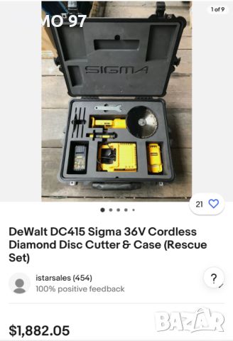 Dewalt DC415 - Мощен акумулаторен ъглошлайф 36V, снимка 8 - Други инструменти - 45591275