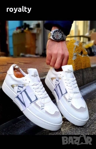 Valentino Garavani Бели Мъжки Маратонки 