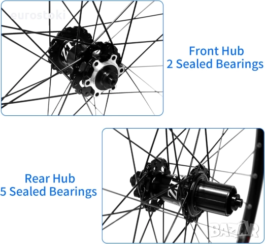 ZTZ 26" Задна алуминиева капла, колело за планински велосипед, ултралеко 32H, джанта с висока якост, снимка 3 - Части за велосипеди - 52776933