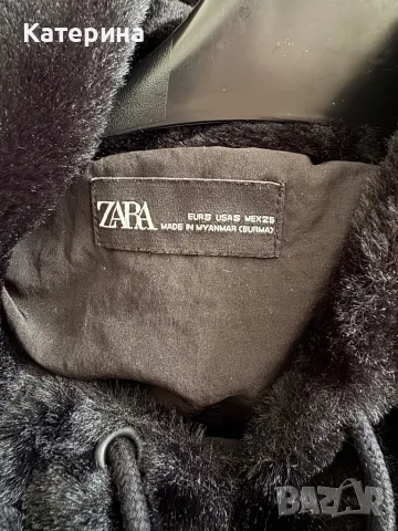 Дамско плюшено худи ZARA, снимка 4 - Якета - 49422722