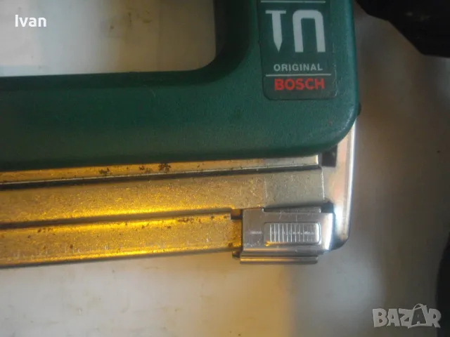 BOSCH PTK19E Made in Germany 2005г. ОРИГИНАЛЕН НЕМСКИ БОШ ЕЛЕКТРИЧЕСКИ ТАКЕР КОМБИНИРАН КАТО НОВ , снимка 8 - Други инструменти - 49329135