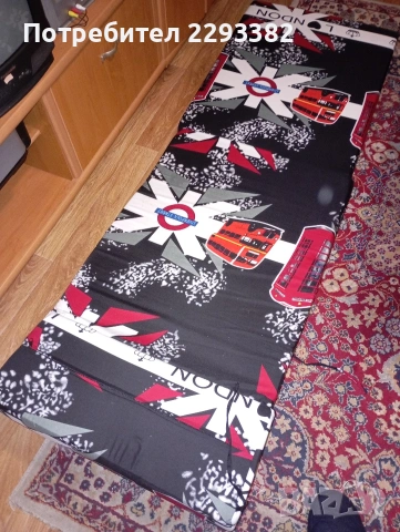 Разтегателен пуф, матрак , снимка 5 - Дивани и мека мебел - 53513306