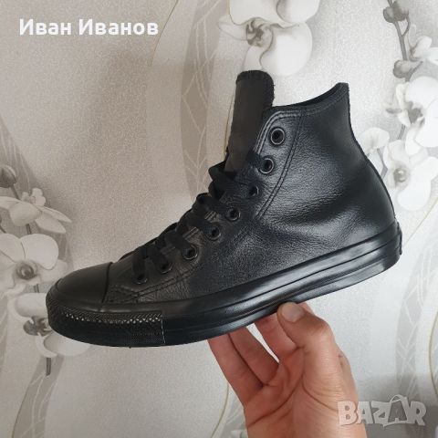 кожени кецове/ маратонки Converse Chuck Taylor All Star Hi номер 39,5, снимка 16 - Кецове - 43750291