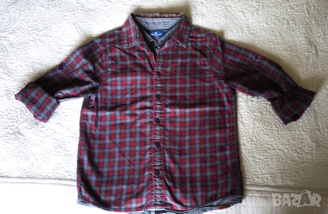 Чудесна детска ризка Tom Tailor, 100% памук, размер 128-134, 8-9 години, снимка 4 - Детски ризи - 51986505