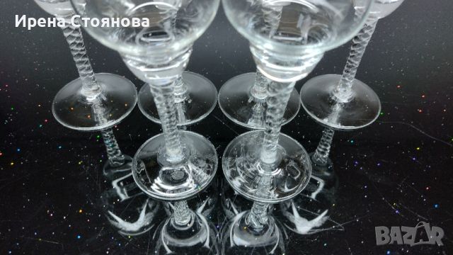 Комплект 6 чаши за ракия, кристалин Bohemia. , снимка 16 - Чаши - 45718775