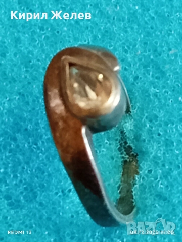 Превъзходен скъпоценен сребърен пръстен с ювелирно фасетиран ЦИРКОН 38613, снимка 3 - Пръстени - 52686976