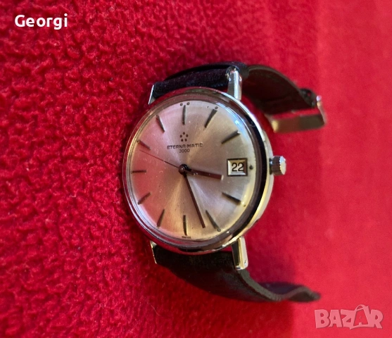 Eterna Matic 3000 Автомат 60те Винтидж Часовник, снимка 3 - Антикварни и старинни предмети - 53592514