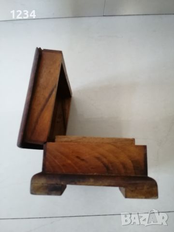 Дървена кутия 16.5 х 11.5 h 7.5 см. , снимка 5 - Други стоки за дома - 45595251