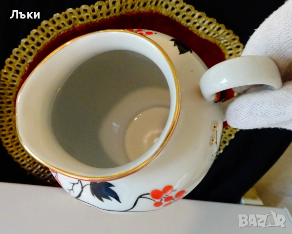 Порцеланова кана ЛФЗ,Красная смородина. , снимка 8 - Антикварни и старинни предмети - 52258594