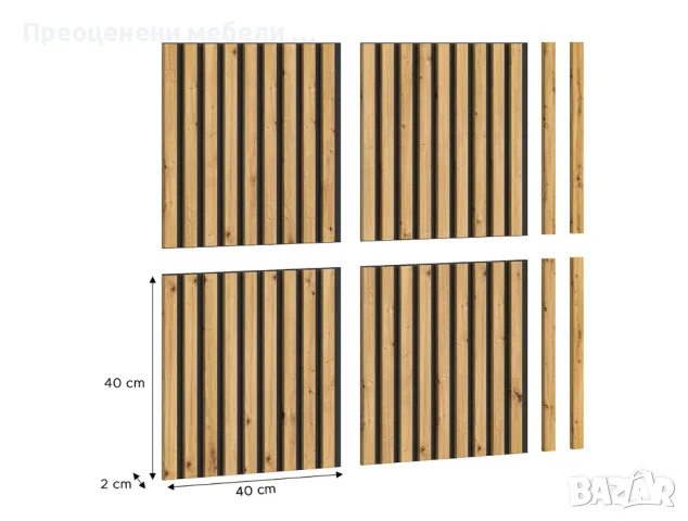 Акустичен стенен панел Silence внос от Германия комплект 4 части., снимка 2 - Пана - 46923414