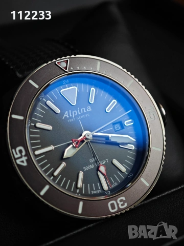 ЛИКВИДАЦИЯ!!! ALPINA Seastrong Diver GMT, снимка 4 - Мъжки - 53453550