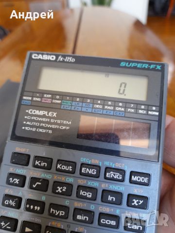 Стар калкулатор Casio FX-115D, снимка 3 - Други ценни предмети - 45305161