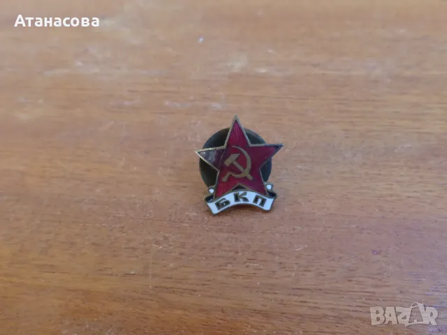 Рядка емайлирана значка с винт БКП нагръден знак , снимка 5 - Колекции - 48722859