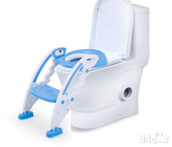 Детска седалка-адаптор за тоалетна чиния със стълба 