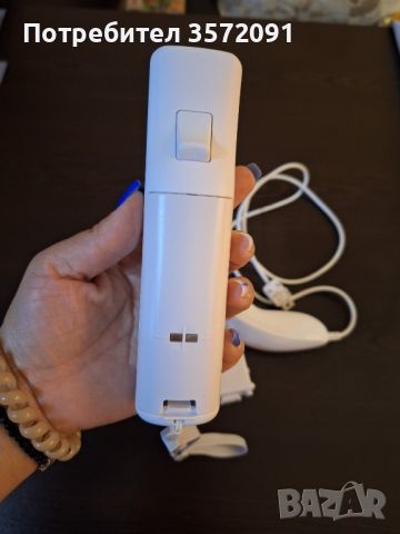 Оригинално дистанционно с контролер(nunchuck)  за конзола Nintendo Wii, снимка 3 - Аксесоари - 45603984