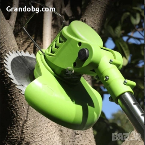 Акумулаторна Безчеткова резачка с омасляване + Акумулаторен тример с 4 батерии и 9 подаръка, снимка 4 - Други инструменти - 52107890