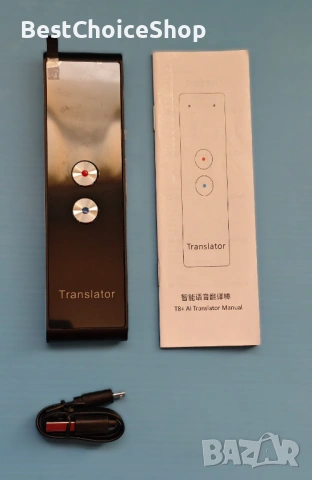 Интелигентен гласов преводач с 99% точност, Bluetooth 5.0, снимка 2 - Друга електроника - 53930005