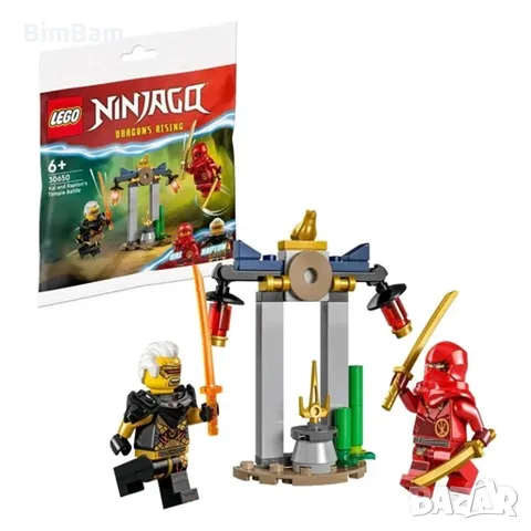 Конструктор LEGO® NINJAGO 30650 - ХРАМОВАТА БИТКА НА КАЙ И РАПТЪН / 47 части, снимка 1 - Конструктори - 48274825