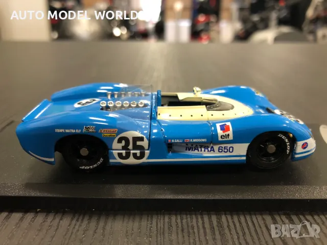 Колекционерски модел метална количка MATRA MS 660 Le Mans 1969 1:43НОВ, снимка 2 - Колекции - 46970231