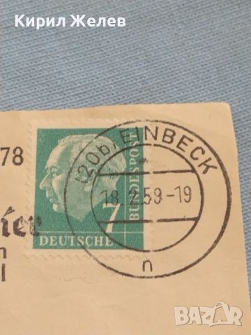 Стар пощенски плик с марки и печати 1959г. Аугсбург Германия за КОЛЕКЦИЯ ДЕКОРАЦИЯ 45768, снимка 2 - Филателия - 46416115