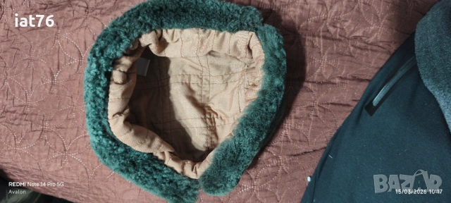 Калпак, ушанка, военна окраска, 18см диаметър, снимка 2 - Други - 53847271