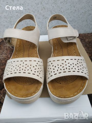 Дамски сандали на платформа , снимка 2 - Сандали - 46270198