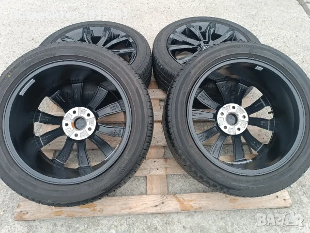 Лети джанти 18ки 5х112 VW + летни гуми 215/50/18 Bridgestone, снимка 8 - Гуми и джанти - 49091282