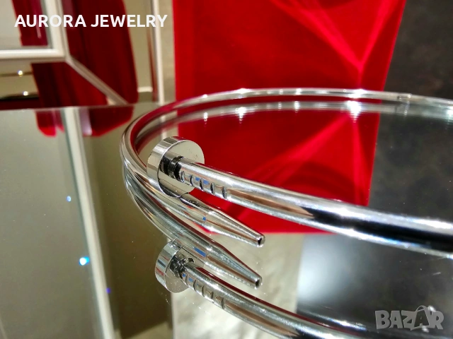 CARTIER Nail Juste un Clou Classic Silver Колие Пирон, снимка 7 - Колиета, медальони, синджири - 53238949