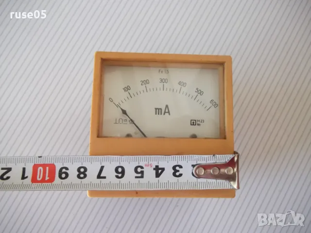 Амперметър "М23" от соца работещ, снимка 5 - Други стоки за дома - 50132247