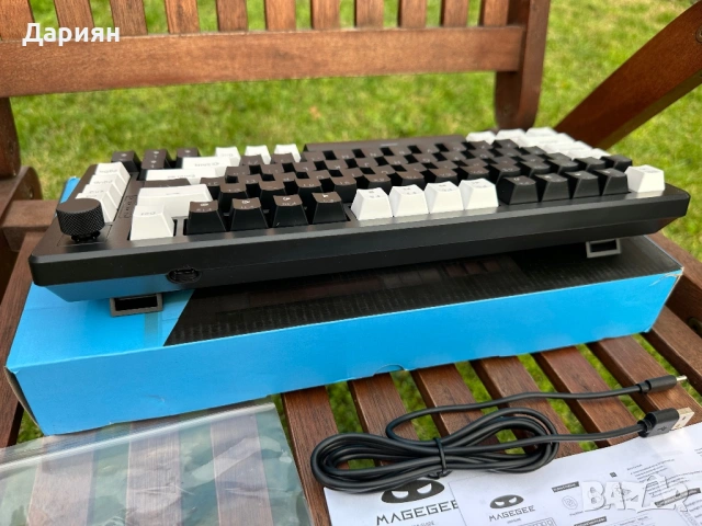 Механична Клавиатура MAGEGEE с Cheery MX Yellow / EVO Foam / 75%, снимка 9 - Клавиатури и мишки - 53353338