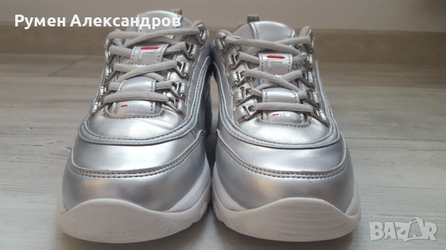 Сив металик маратонки FILA STRADA F WOMEN за момиче с р-р EUR38, снимка 3 - Маратонки - 53851568
