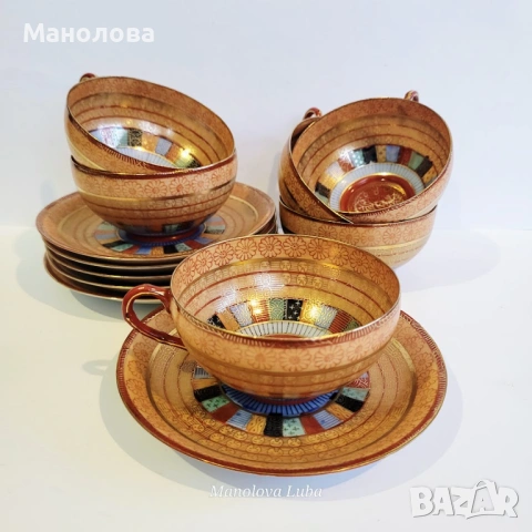 Японски порцеланов сервиз Thousand Faces., снимка 3 - Антикварни и старинни предмети - 54162157