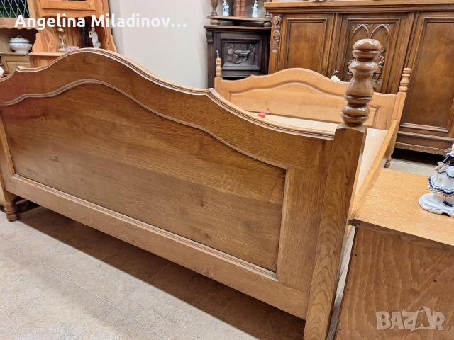 К - т спалня и две нощни шкафчета дъб масив , снимка 12 - Спални и легла - 52712318