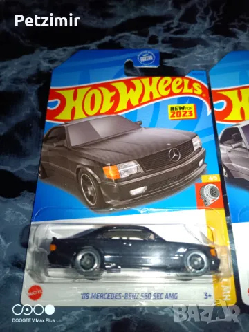 3 броя Hot Wheels Mercedes-Benz 560 SEC AMG 89', снимка 2 - Коли, камиони, мотори, писти - 49362747