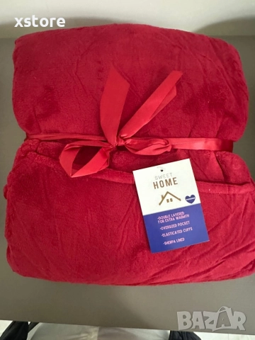 🧣 Дебело зимно одеяло с ръкави и качулка TOP QUALITY HOME SWEET, снимка 4 - Олекотени завивки и одеяла - 52802205