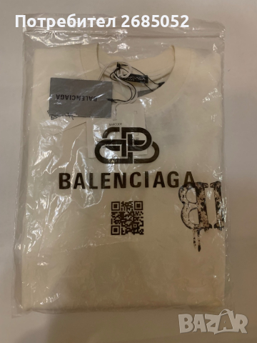 Мъжка тениска Balenciaga размер XL, снимка 3 - Тениски - 45024287