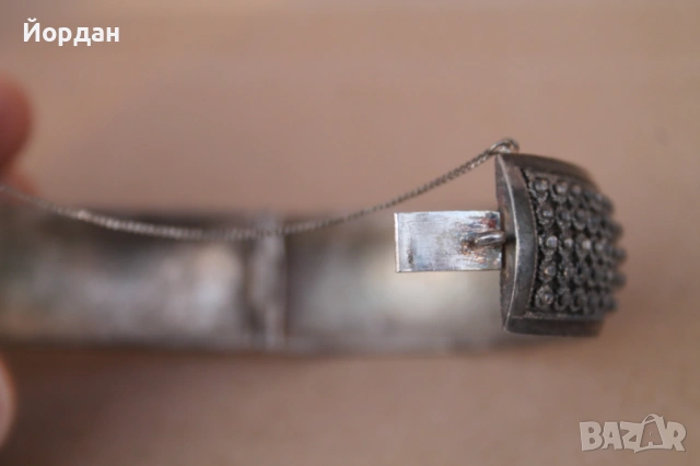 Дамска сребърна гривна , снимка 6 - Гривни - 53877488