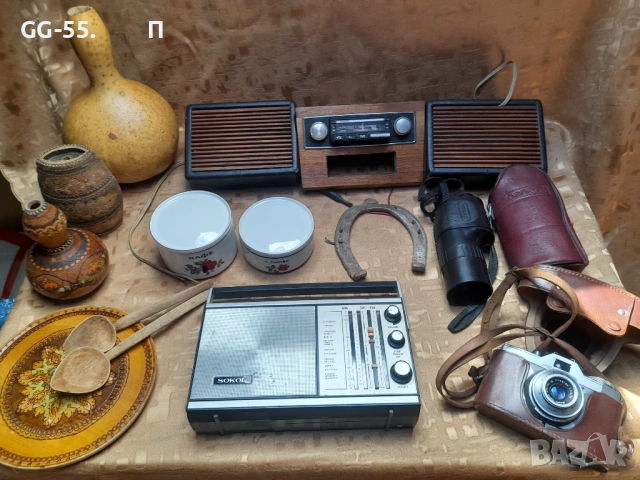 Стар авто радио Филипс,посуда..
