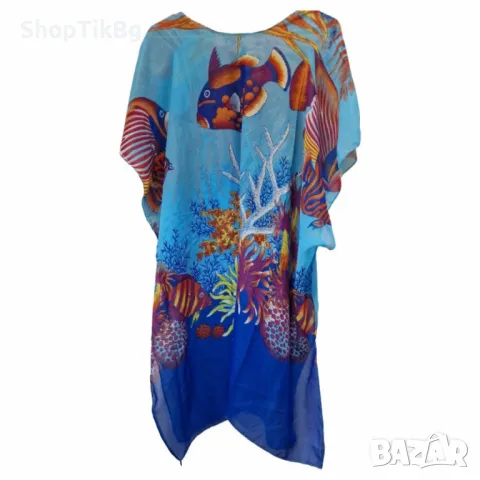 Плажна туника 90x90 – Перфектният избор за стил и комфорт през лятото, снимка 7 - Туники - 50198347